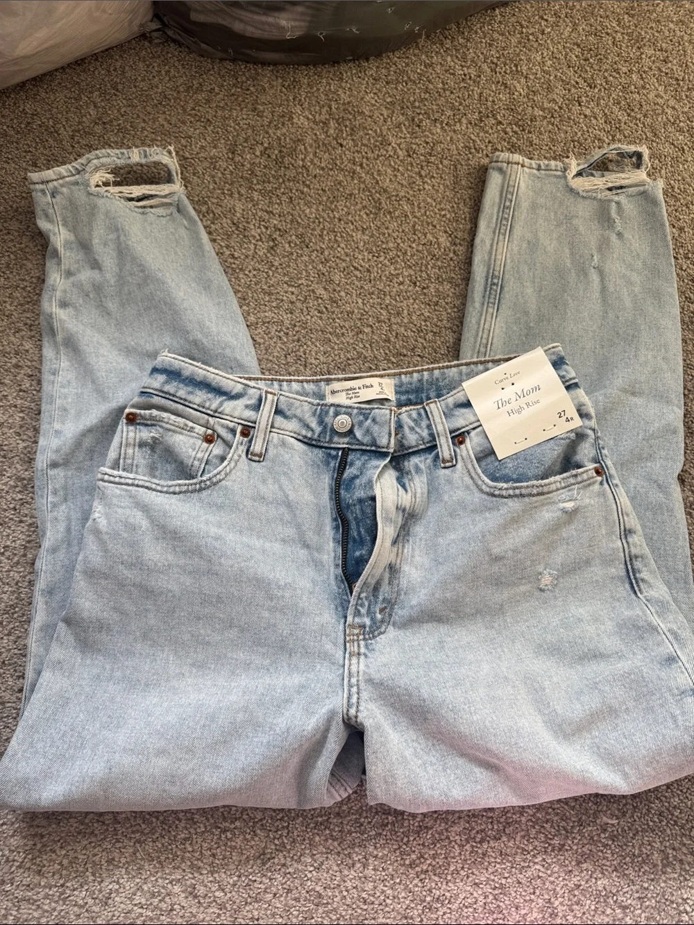 Abercrombie high rise mom Jean curve love